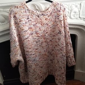 Loft Oversized Colorful Knit Sweater